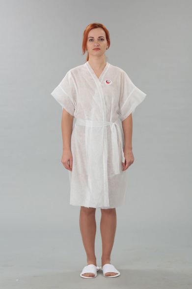 Халат-кимоно, короткий рукав, Спанлейс 40 г/м2