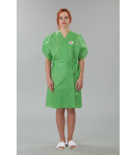 Халат-кимоно, короткий рукав, пл. 40г/м2, зеленый