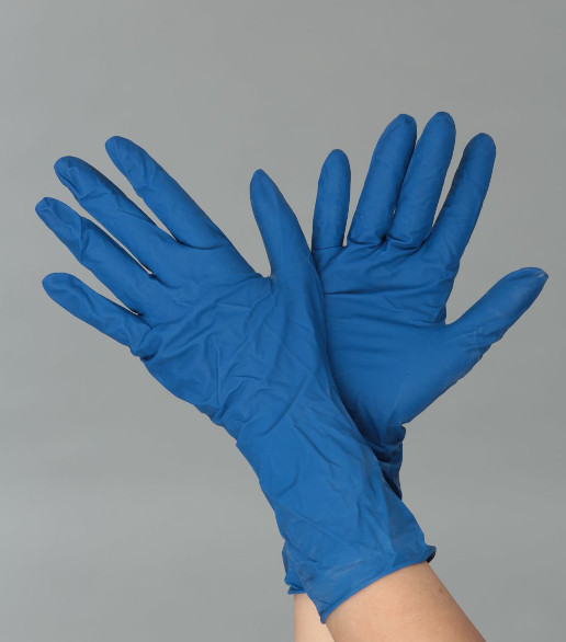 Перчатки латексные текстурированные повышенной прочности для косметологии